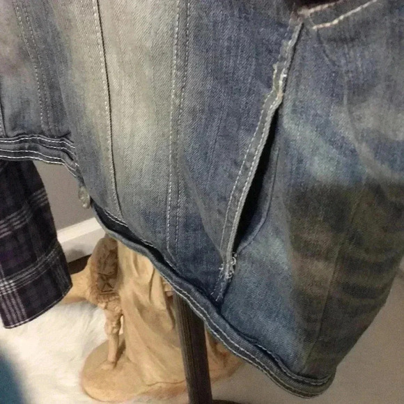 Wallflower xl Jean jacket hooded b2 - Picture 4 of 5